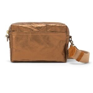 UASHMAMA TRACOLLA CROSSBODY BAG, made in Italy in Bronze. EUC!